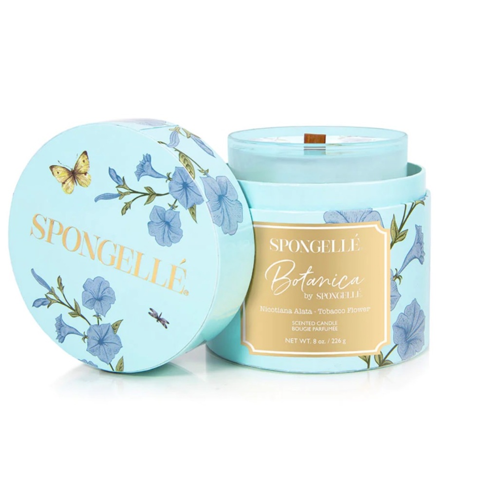 2/$30 Spongelle New Botanica Collection Candle - Tobacco Flower Hand Poured 50 h
